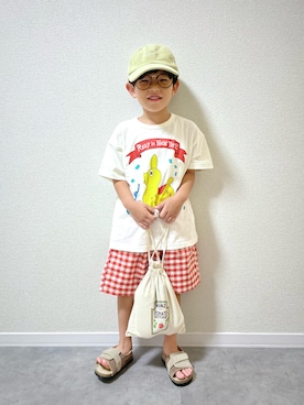 「アイテム（パンツ）」を使った、mocchirhさん（キッズ・100cm）の夏コーディネート