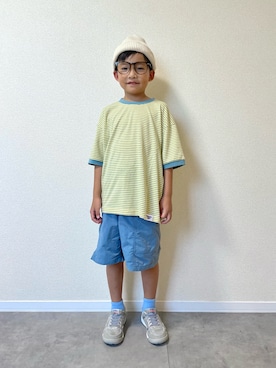 「アイテム（Tシャツ/カットソー）」を使った、mocchirhさん（キッズ・126cm）の夏コーディネート