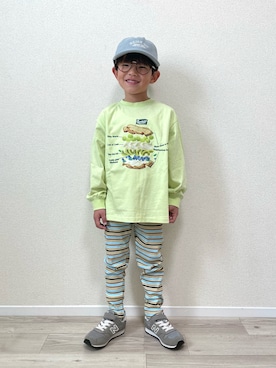 「pairmanon（ペアマノン）のアイテム」を使った、mocchirhさん（キッズ・110cm）の冬コーディネート