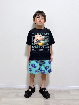「and D. petit main（アンドディープティマイン）のアイテム」を使った、mocchirhさん（キッズ・110cm）の夏コーディネート