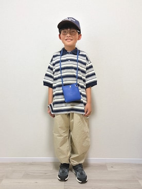 「BREEZE（ブリーズ）のアイテム」を使った、mocchirhさん（キッズ・130cm）の夏コーディネート