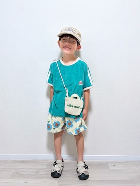 「and D. petit main（アンドディープティマイン）のアイテム」を使った、mocchirhさん（キッズ・110cm）の夏コーディネート