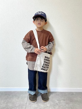 「冬コーデ」｜mocchirhさん（キッズ・100cm）の冬コーディネート