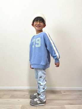 「pairmanon（ペアマノン）のアイテム」を使った、mocchirhさん（キッズ・110cm）の冬コーディネート