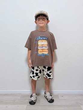 「pairmanon（ペアマノン）のアイテム」を使った、mocchirhさん（キッズ・110cm）の夏コーディネート