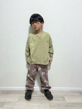 「アイテム（サンダル）」を使った、mocchirhさん（キッズ・100cm）の冬コーディネート