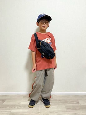「アイテム（パンツ）」を使った、mocchirhさん（キッズ・100cm）の秋コーディネート