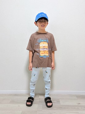 「pairmanon（ペアマノン）のアイテム」を使った、mocchirhさん（キッズ・110cm）の夏コーディネート