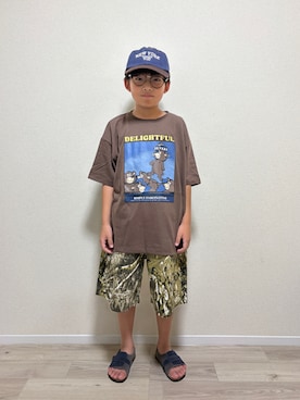 「pairmanon（ペアマノン）のアイテム」を使った、mocchirhさん（キッズ・132cm）の夏コーディネート