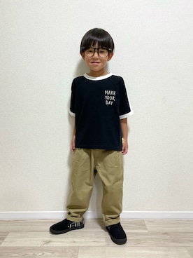 「アイテム（パンツ）」を使った、mocchirhさん（キッズ・100cm）の秋コーディネート