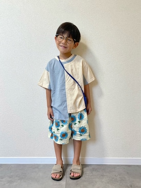 「アイテム（バッグ）」を使った、mocchirhさん（キッズ・100cm）の夏コーディネート