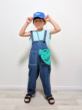 「BRANSHES（ブランシェス）のアイテム」を使った、mocchirhさん（キッズ・110cm）の夏コーディネート