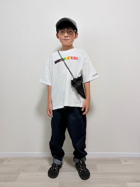 「BREEZE（ブリーズ）のアイテム」を使った、mocchirhさん（キッズ・130cm）の夏コーディネート