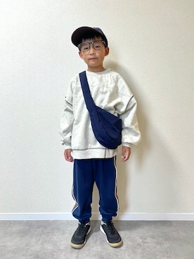 「アイテム（パンツ）」を使った、mocchirhさん（キッズ・127cm）の秋コーディネート