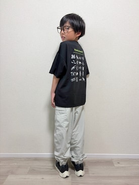 「devirock（デビロック）のアイテム」を使った、mocchirhさん（キッズ・130cm）の夏コーディネート