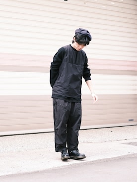 「Atease（アティース）のアイテム（アクセサリー）」を使った、Jさん（メンズ・174cm）の冬コーディネート