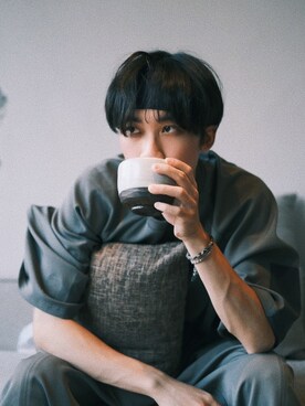 「Atease（アティース）のアイテム（アクセサリー）」を使った、Jさん（メンズ・174cm）の夏コーディネート