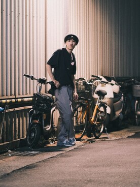 「GOOPiMADE」｜「アイテム（キャップ）」を使った、Jさん（メンズ・174cm）の夏コーディネート