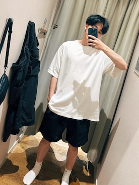 「MUJI」｜Jさん（メンズ・174cm）の春コーディネート
