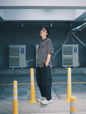 「Atease（アティース）のアイテム（アクセサリー）」を使った、Jさん（メンズ・174cm）の夏コーディネート