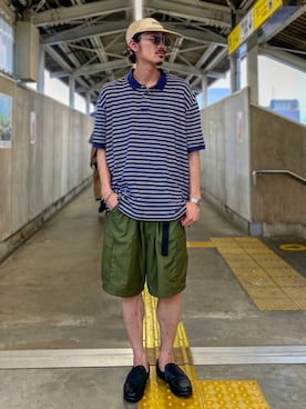 「TENBOX（テンボックス）のアイテム（キャップ）」を使った、matyyyさん（メンズ・184cm）の夏コーディネート