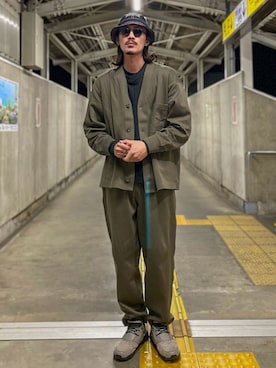 「N.H. TPES（エヌハリウッド テストプロダクトエクスチェンジサービス）のアイテム」を使った、matyyyさん（メンズ・184cm）の冬コーディネート