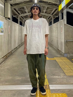 「TENBOX（テンボックス）のアイテム（帽子）」を使った、matyyyさん（メンズ・184cm）の秋コーディネート