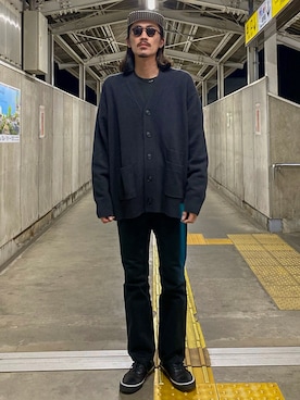 「TENBOX（テンボックス）のアイテム（帽子）」を使った、matyyyさん（メンズ・184cm）の冬コーディネート
