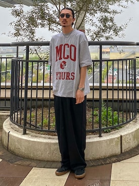 「US VANS（ユーエスヴァンズ）のアイテム」を使った、matyyyさん（メンズ・184cm）の春コーディネート