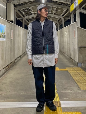 「TENBOX（テンボックス）のアイテム（帽子）」を使った、matyyyさん（メンズ・184cm）の冬コーディネート