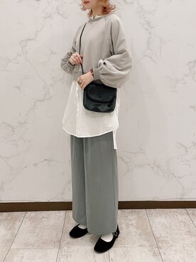 「Crisp（クリスプ）のアイテム（チュニック）」を使った、𝚗𝚊𝚋𝚎さん（レディース・162cm）の春コーディネート