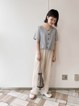 𝚗𝚊𝚋𝚎さん（レディース・162cm）の夏コーディネート