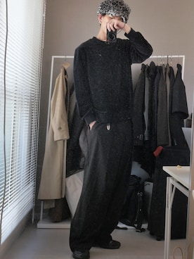 「アイテム（スラックス）」を使った、sseirukunさん（メンズ・178cm・20代）の秋コーディネート