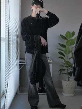 「MOMA（モマ）のアイテム」を使った、sseirukunさん（メンズ・178cm）の秋コーディネート