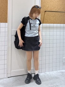 「MILKFED.（ミルクフェド）のアイテム（バッグ）」を使った、彩さん（レディース・155cm）の春コーディネート