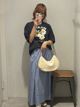 「MILKFED.（ミルクフェド）のアイテム」を使った、彩さん（レディース・156cm）の夏コーディネート