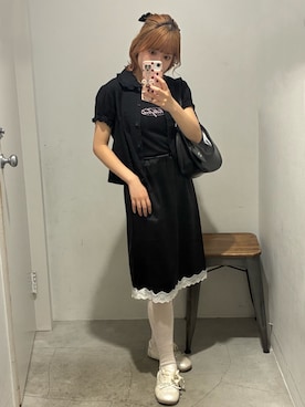 「MILKFED.（ミルクフェド）のアイテム」を使った、彩さん（レディース・156cm）の夏コーディネート