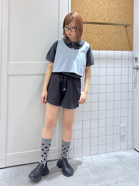 「MILKFED.（ミルクフェド）のアイテム」を使った、彩さん（レディース・156cm）の夏コーディネート