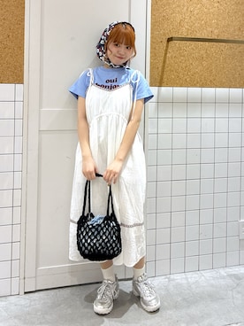 「MILKFED.（ミルクフェド）のアイテム（バッグ）」を使った、彩さん（レディース・155cm）の春コーディネート