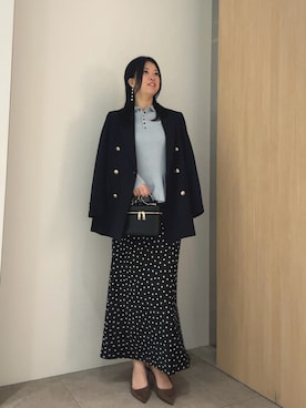 「NOLLEY’S（ノーリーズ）のアイテム」を使った、Segawaさん（レディース・163cm）の秋コーディネート