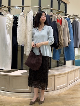 「NOLLEY’S（ノーリーズ）のアイテム」を使った、Segawaさん（レディース・163cm）の春コーディネート