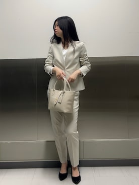 「NOLLEY’S（ノーリーズ）のアイテム」を使った、Segawaさん（レディース・163cm）の春コーディネート