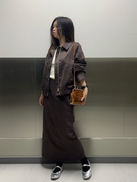 「marco masi（マルコマージ）の【MARCO MASI/ マルコマージ】ミニキューブムートンバッグ（ショルダーバッグ）」を使った、Segawaさん（レディース・162cm）の秋コーディネート