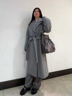 「日本製」｜Segawaさん（レディース・163cm）の冬コーディネート