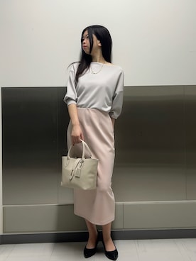 「NOLLEY’S（ノーリーズ）のアイテム」を使った、Segawaさん（レディース・163cm）の冬コーディネート