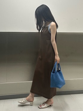 「アイテム（バッグ、ブルー系）」を使った、Segawaさん（レディース・162cm）の夏コーディネート