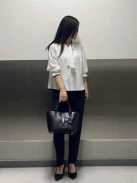 「NOLLEY’S（ノーリーズ）のアイテム」を使った、Segawaさん（レディース・163cm）の冬コーディネート