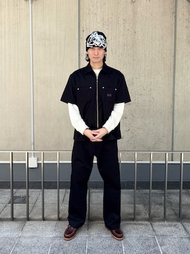 「XLARGE（エクストララージ）のアイテム（パンツ）」を使った、TOHMAさん（メンズ・173cm）の春コーディネート