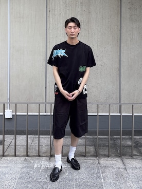 「XLARGE（エクストララージ）のアイテム」を使った、TOHMAさん（メンズ・173cm）の夏コーディネート