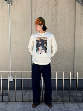 「XLARGE（エクストララージ）のアイテム（パンツ）」を使った、TOHMAさん（メンズ・173cm）の春コーディネート